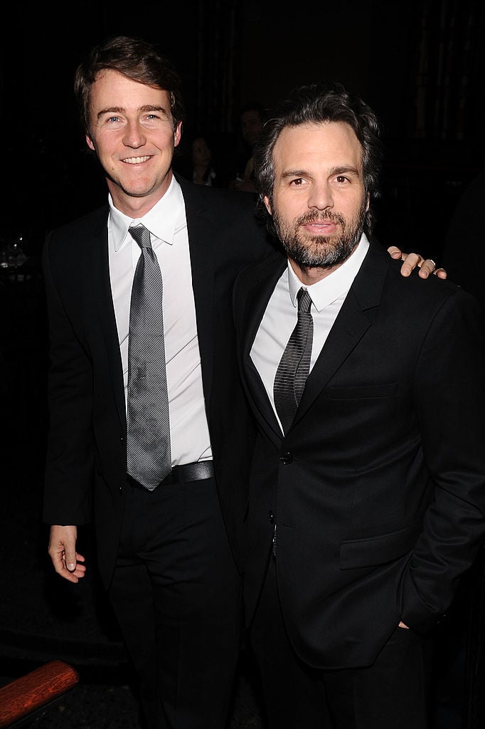 Edward Norton and Mark Ruffalo at the 2010 New York Film Critics Circle Awards