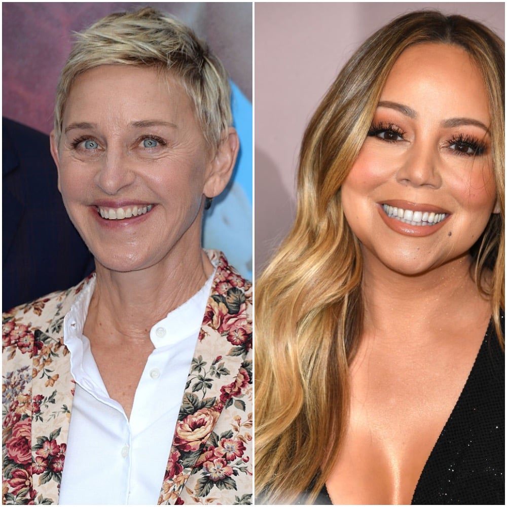 Ellen DeGeneres and Mariah Carey