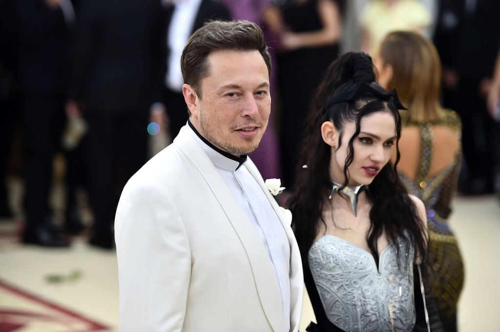 Elon Musk and Grimes attend the Heavenly Bodies: Fashion & The Catholic Imagination Costume Institute Gala at The Metropolitan Museum of Art