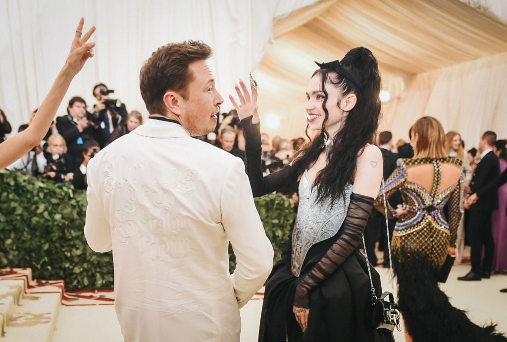 Elon Musk and Grimes attend the Heavenly Bodies: Fashion & The Catholic Imagination Costume Institute Gala