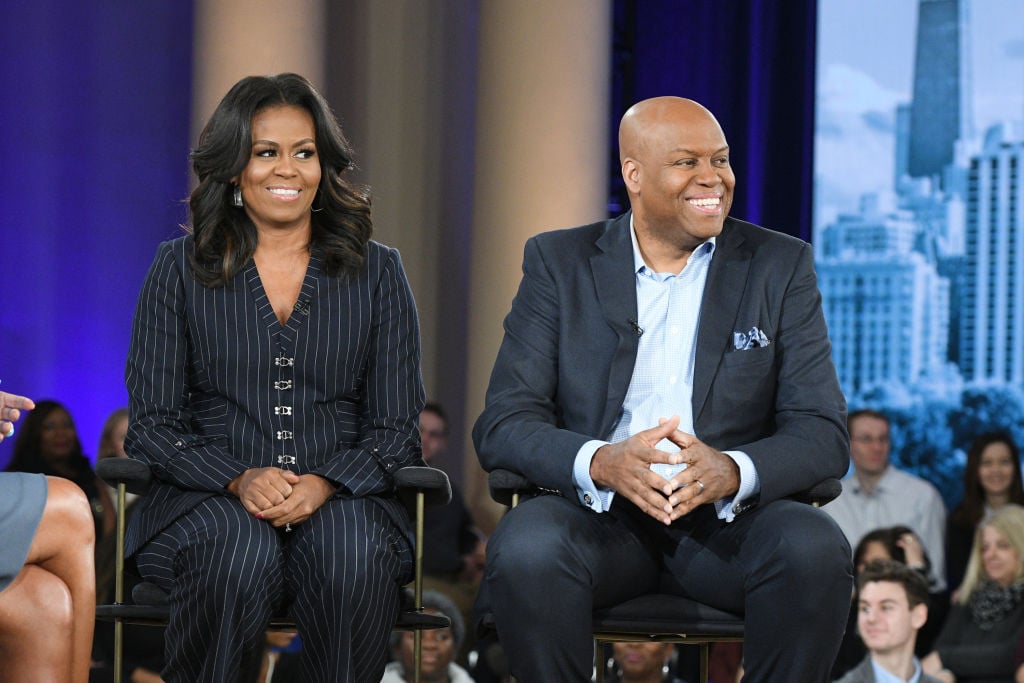 Michelle Obama and her brother Craig Robinson