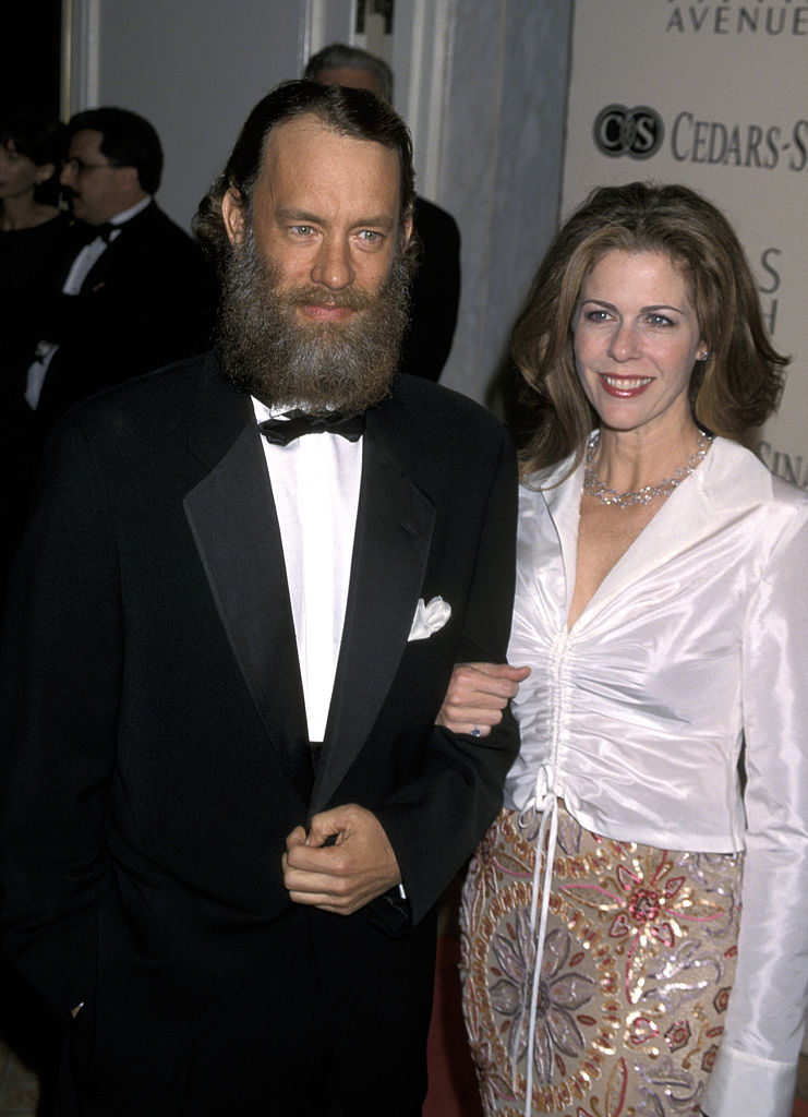 Tom Hanks and his wife, Rita Wilson, 2000