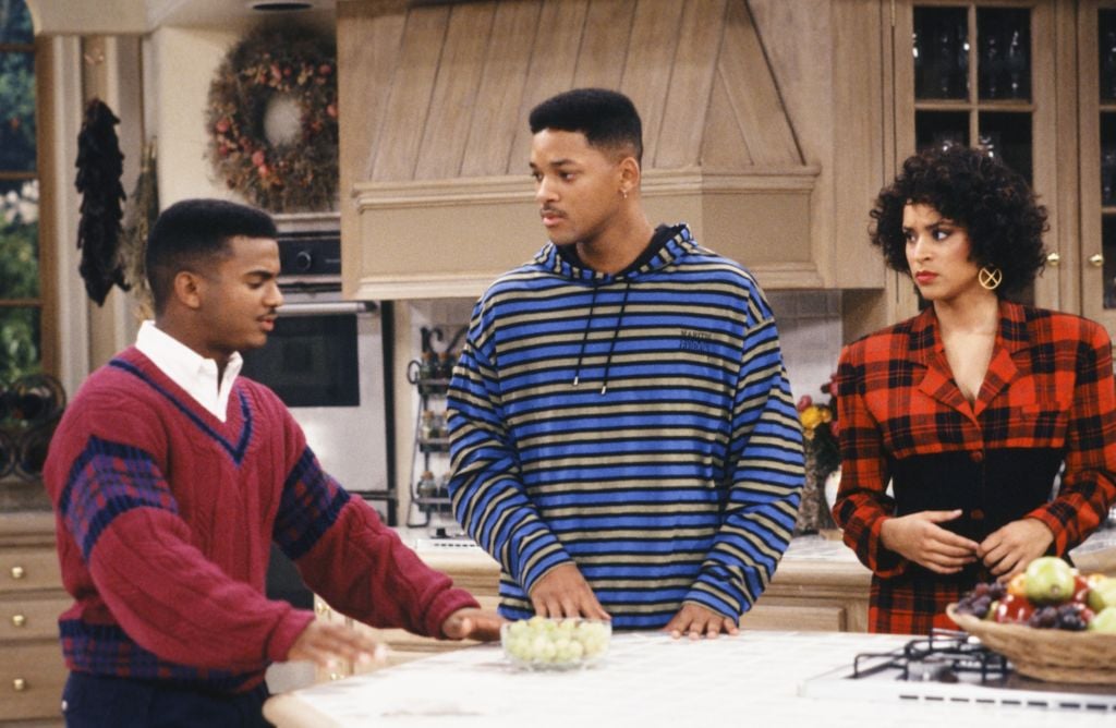 Alfonso Ribeiro, Will Smith, and Karyn Parsons in 'The Fresh Prince of Bel-Air'
