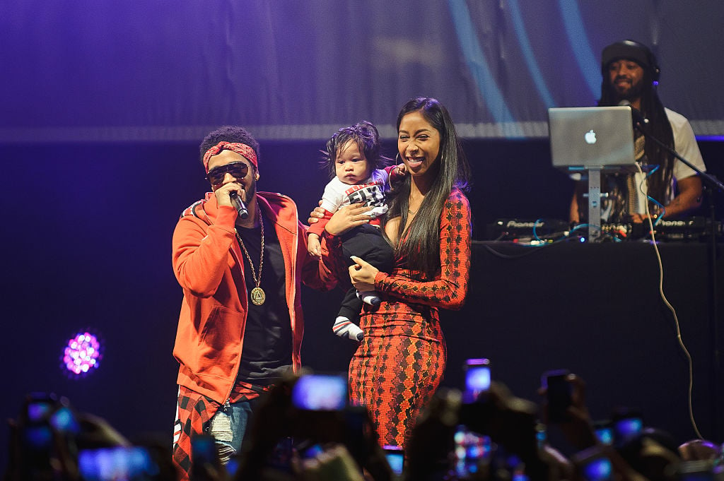 Omarion and Apryl Jones with their son Megaa