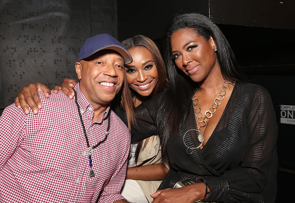 Russell Simmons, Cynthia Bailey, and Kenya Moore