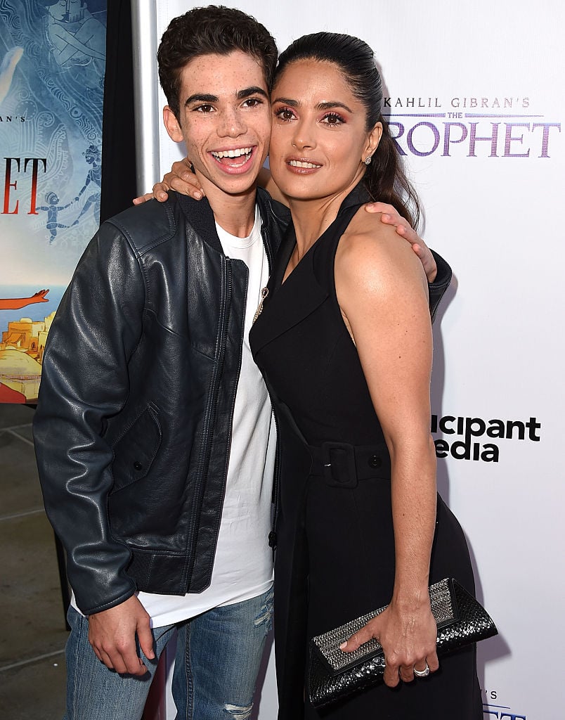 Cameron Boyce and Salma Hayek