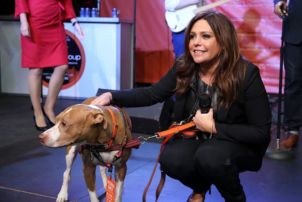 Rachael Ray and her beloved late pit bull, Isaboo