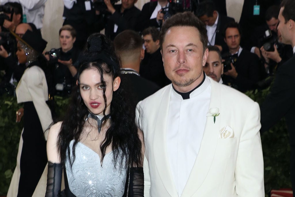 Grimes and Elon Musk attend 'Heavenly Bodies: Fashion & the Catholic Imagination,' the 2018 Costume Institute Benefit at Metropolitan Museum of Art