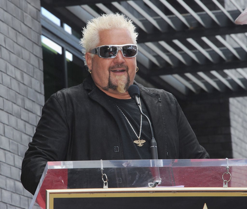 Guy Fieri giving a speech