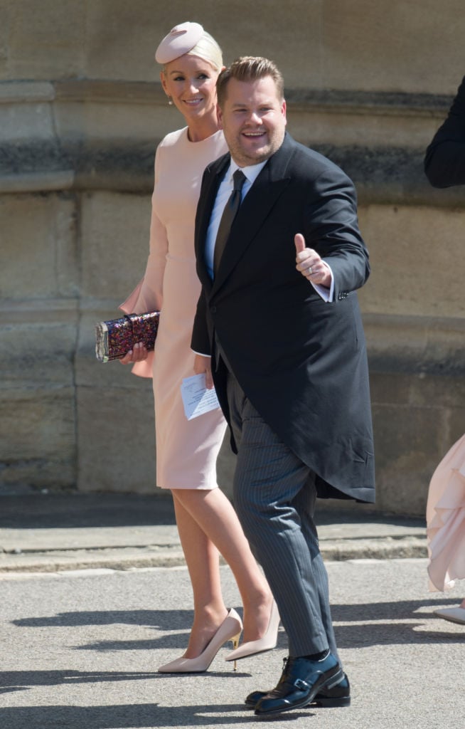  James Corden and Julia Carey at Prince Harry and Meghan Markle's wedding