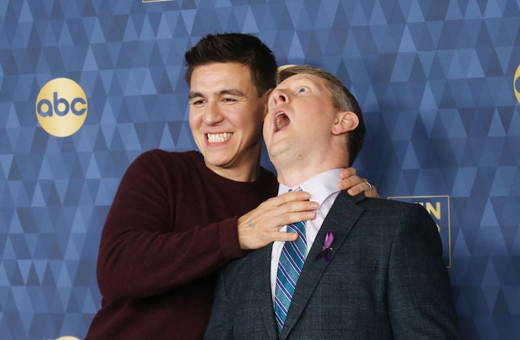 James Holzhauer (left) and Ken Jennings