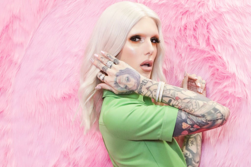 Jeffree Star poses for photos at Cosmoprof at BolognaFiere Exhibition Centre