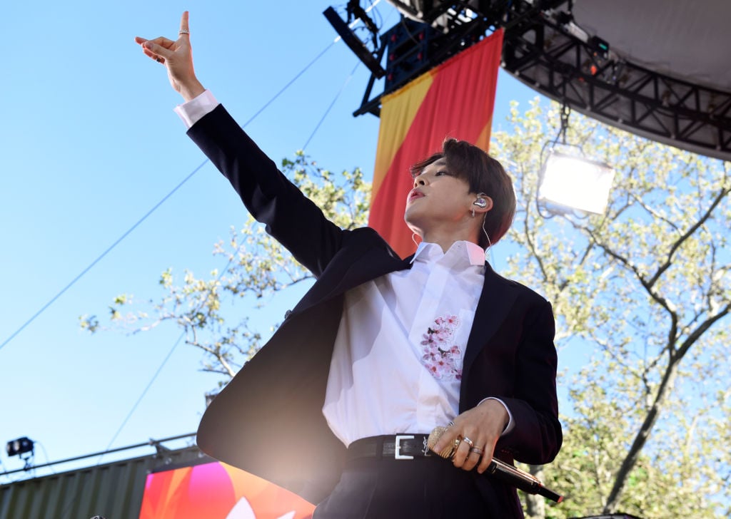 Jimin and BTS perform live from Central Park