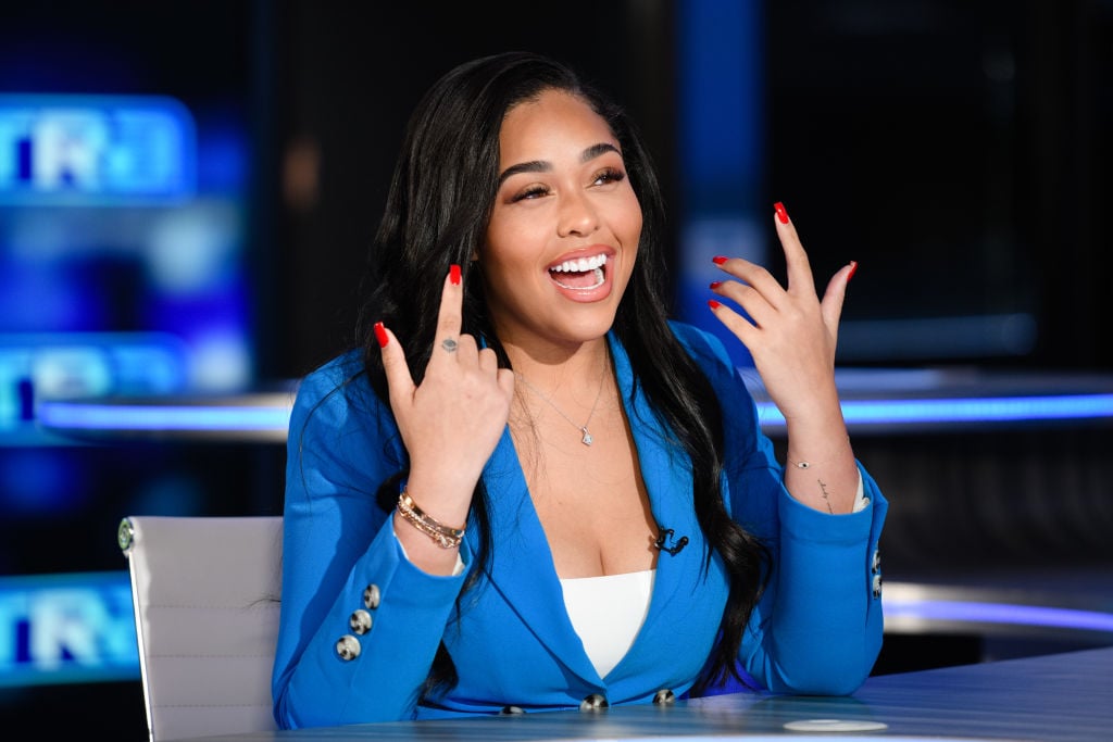 Jordyn Woods visits "Extra" at Burbank Studios