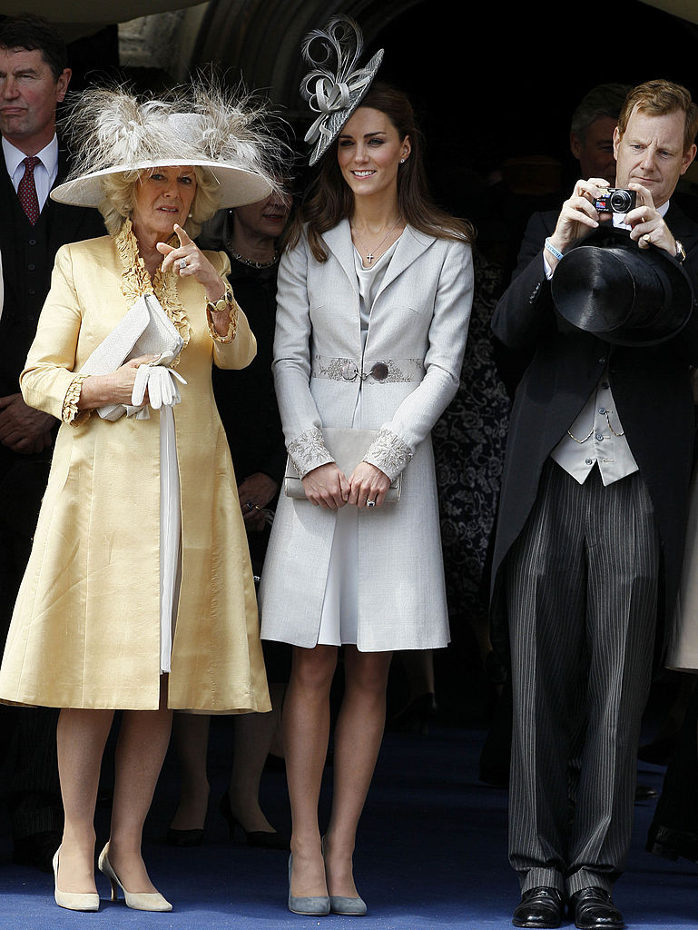 Kate Middleton and Camilla Parker Bowles at Garter Service, 2011