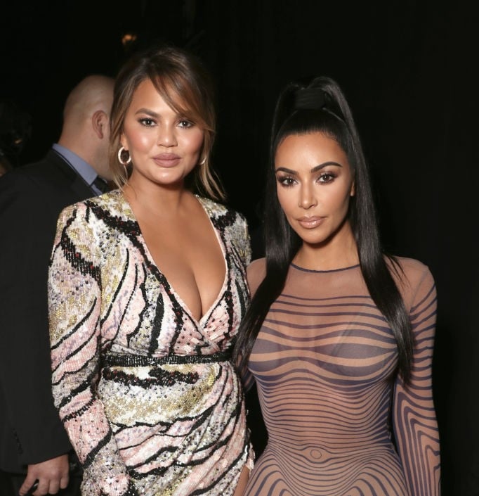 Kim Kardashian and Crissy Teigen