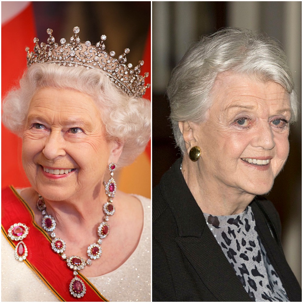 (L) Queen Elizabeth II (R) Angela Lansbury