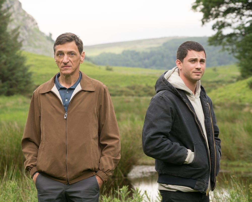 Logan Lerman and John Hawkes