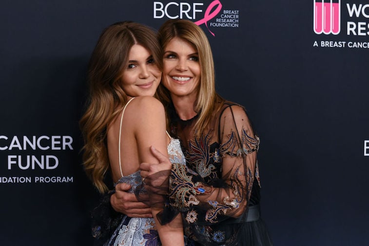 Lori Loughlin with her daughter, Olivia Jade, in 2018