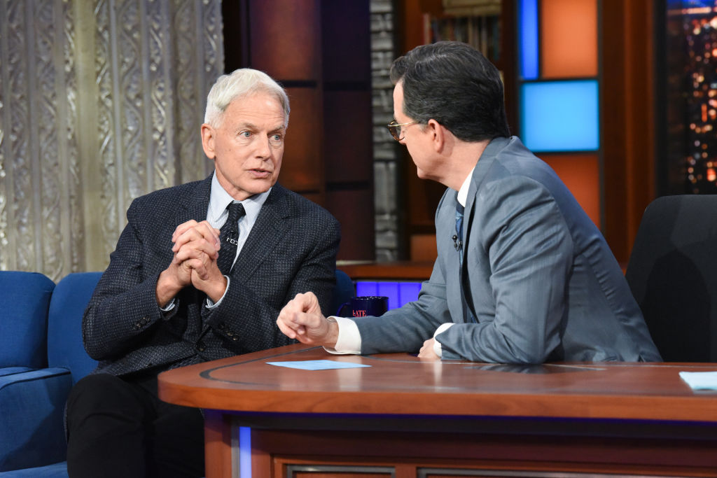 Mark Harmon and Stephen Colbert | Sonja Flemming/CBS via Getty Images