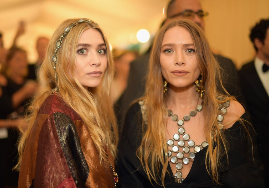 Ashley Olsen and Mary-Kate Olsen attend the Heavenly Bodies: Fashion & The Catholic Imagination Costume Institute Gala at The Metropolitan Museum of Art on May 7, 2018 in New York City