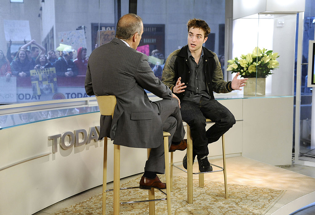 Matt Lauer and Robert Pattinson on 'Today', 2011
