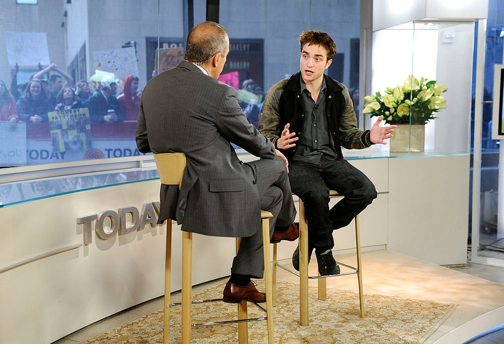 Matt Lauer and Robert Pattinson on 'Today', 2011