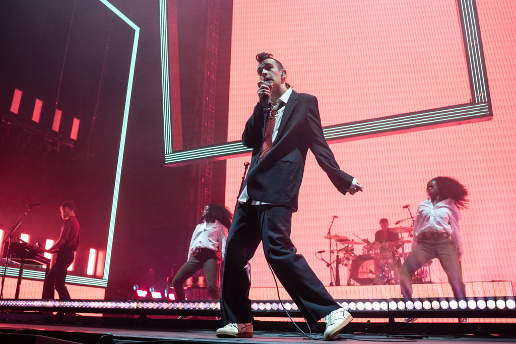 Matthew (Matty) Healy of The 1975 performs at The O2 Arena 