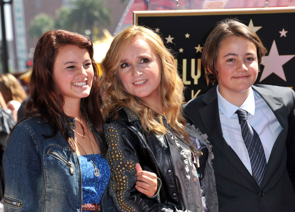 Melissa Etheridge with her children, Bailey and Beckett, during her Walk of Fame induction ceremony, 2011