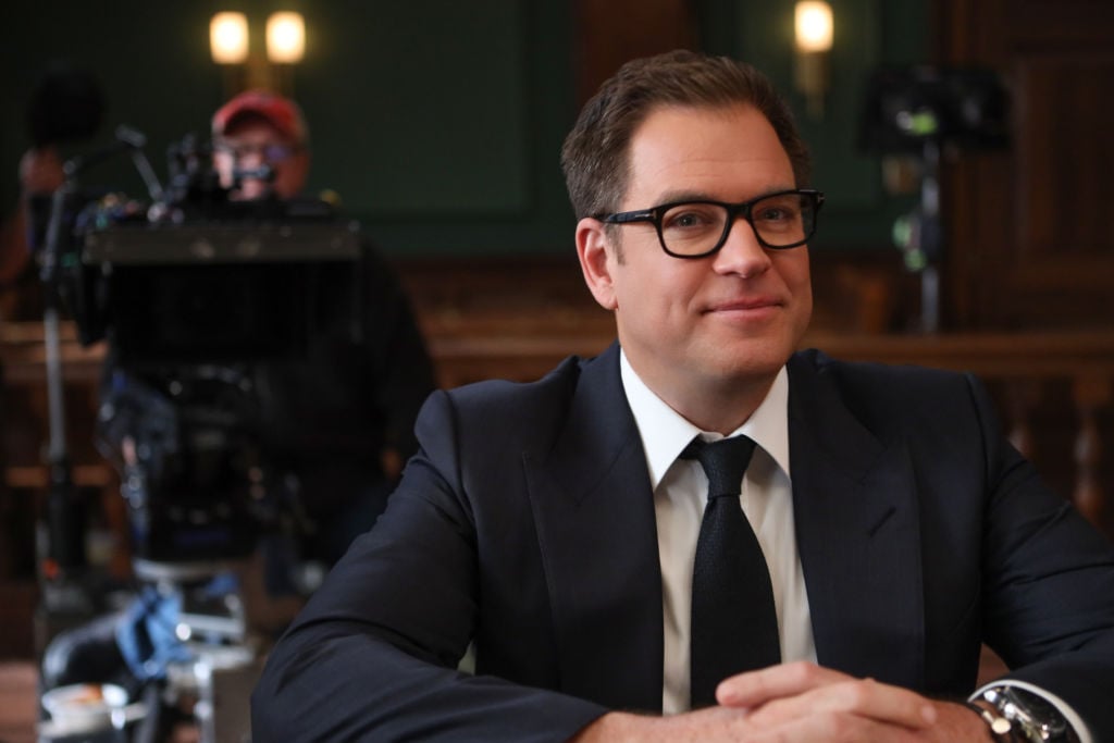 Michael Weatherly on the set of 'Bull.' | Craig Blankenhorn/CBS via Getty Images