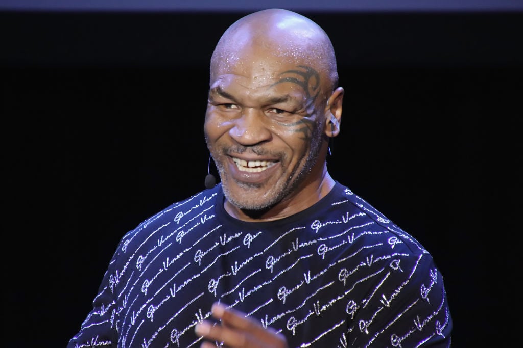 Mike Tyson smiling