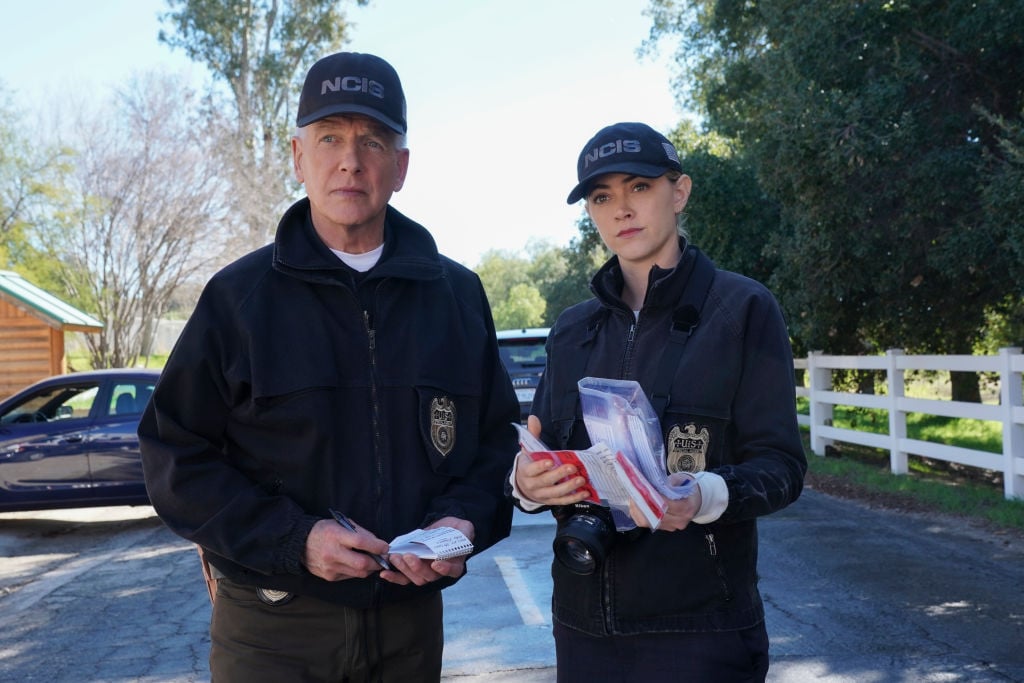 Mark Harmon and Emily Wickersham |  Eddy Chen/CBS via Getty Images