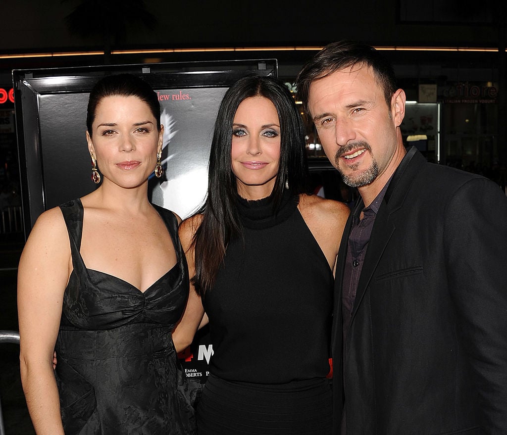 Neve Campbell, Courteney Cox, and David Arquette