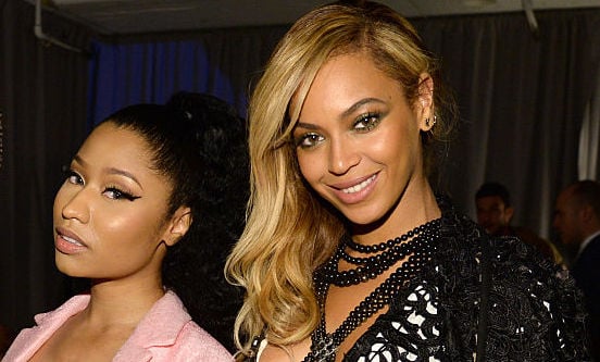 Nicki Minaj and Beyoncé at an event in March 2015 in New York City