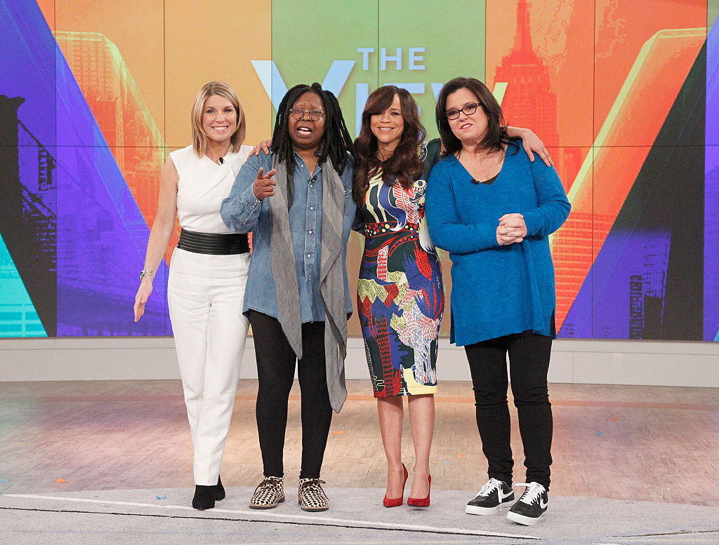 Nicolle Wallace, Whoopi Goldberg, Rosie Perez, and Rosie O'Donnell of 'The View' 