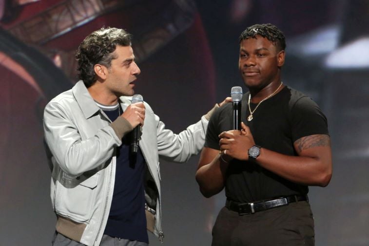 Oscar Isaac and John Boyega as Finnpoe in 'Star Wars'