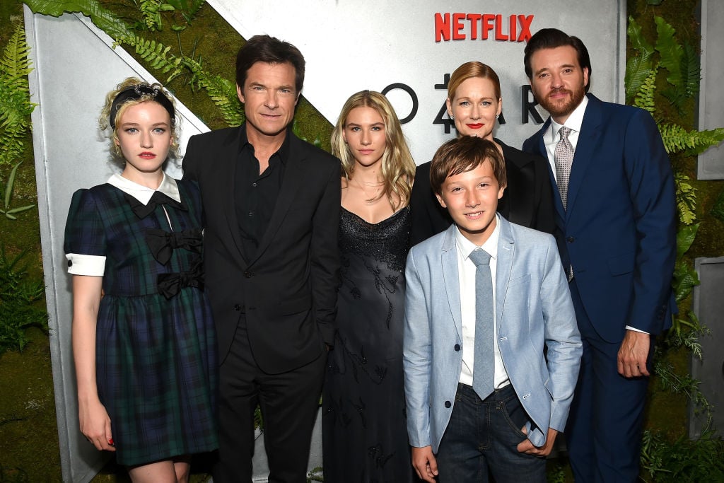 Julia Garner, Jason Bateman, Sofia Hublitz, Skylar Gaertner, Laura Linney and Jason Butler Harner