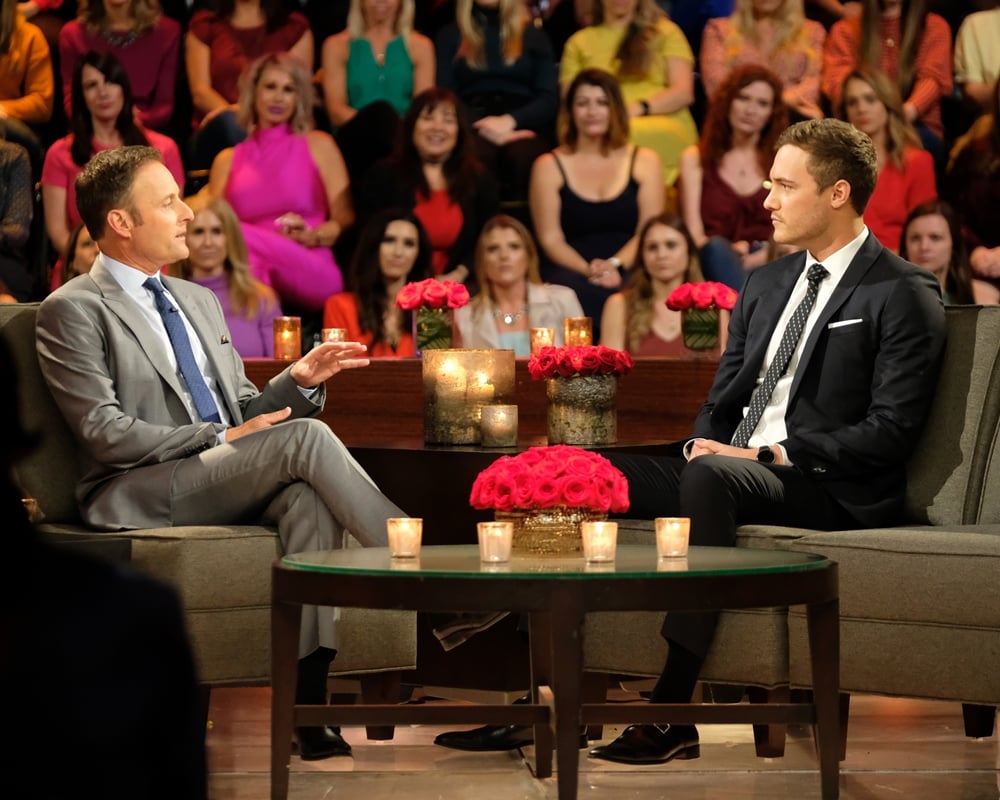 Peter Weber and Chris Harrison