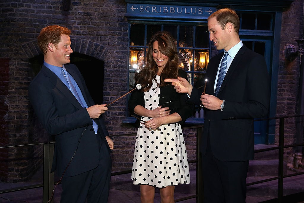 Prince Harry, Kate Middleton, and Prince William attend inauguration of Warner Bros. Studios Leavesden