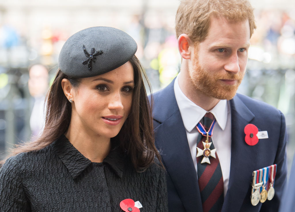Prince Harry and Meghan Markle attend Anzac Day Services on April 25, 2018