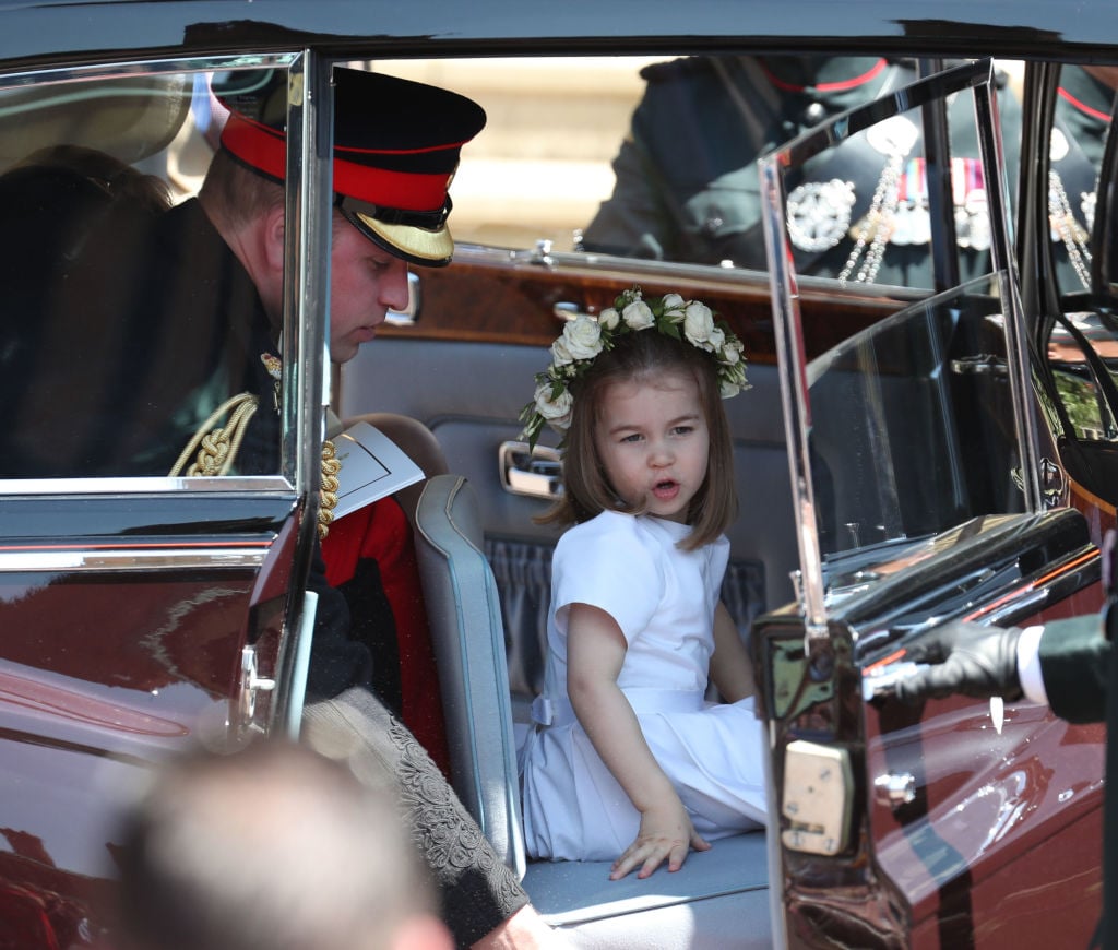 Prince William and Princess Charlotte at Meghan Markle and Prince Harry's Royal Wedding