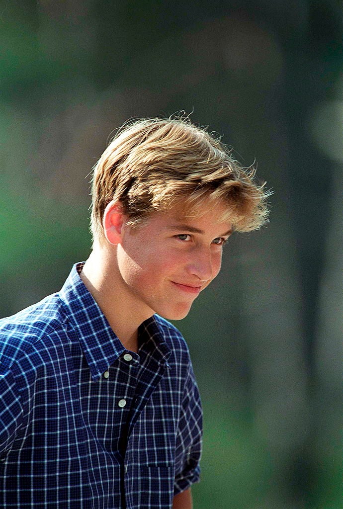 Prince William In Open-necked Shirt At Polvier, By The River Dee, Balmoral Estate
