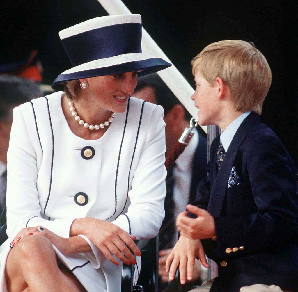 Princess Diana and Prince Harry attend VJ Day Commemorative Evens