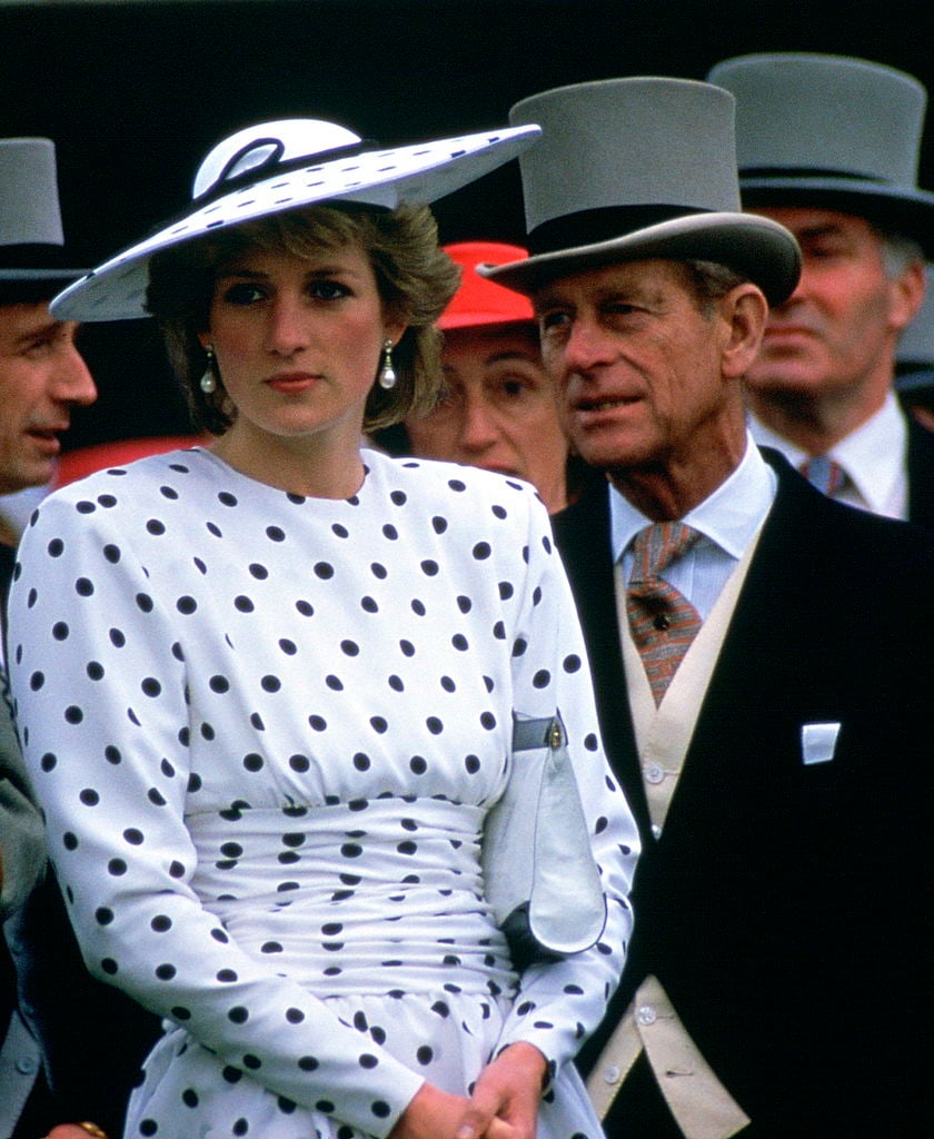 Princess Diana and Prince Philip on Derby Day