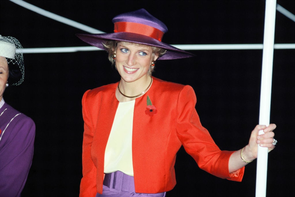 Diana, Princess of Wales, during her official visit to Hong Kong on November 7, 1989 in Hong Kong