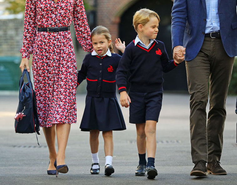 Princess Charlotte with Prince George