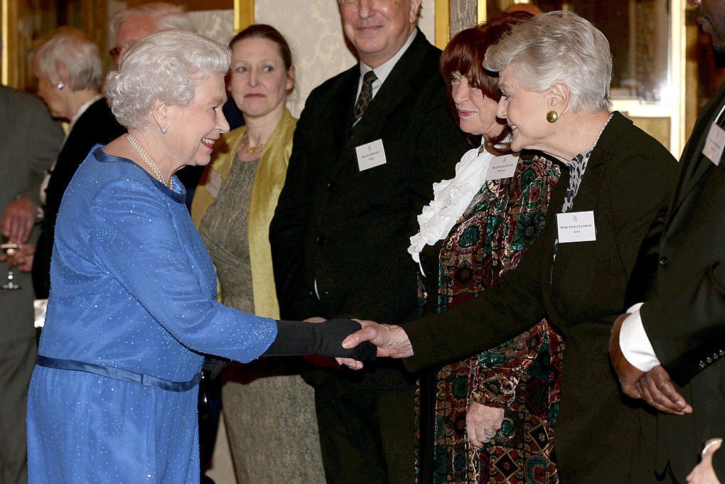 Queen Elizabeth II and Angela Lansbury