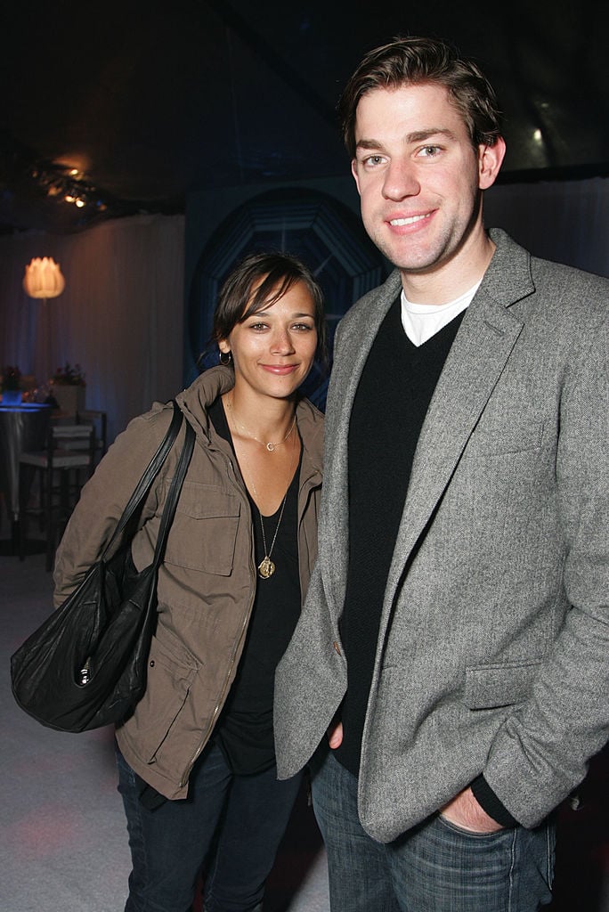 'The Office's' Rashida Jones and John Krasinski attend the after party for the premiere of New Line's 'The Last Mimzy'