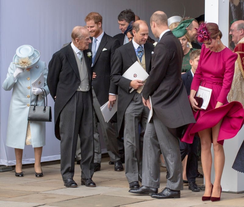 Royal family at Princess Eugenie's wedding 