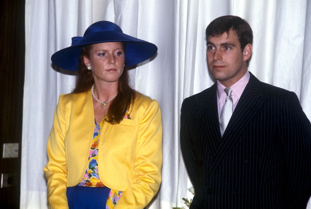 Sarah, Duchess Of York With Prince Andrew, Duke Of York, Watching A Fashion Show At The Royal York Hotel In Ontario, Canada, 17th July 1987.